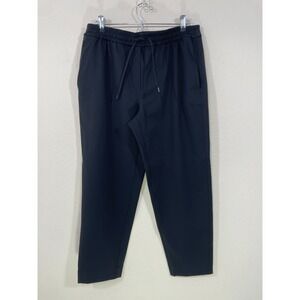 Lululemon Women's Large Pants Luxtreme‎ LW5FWDS Black Drawstring Pull-On 27"